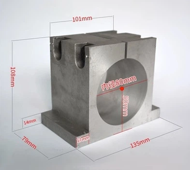Кронштейн, для крепления шпинделя ЧПУ 80 mm (усиленный)
