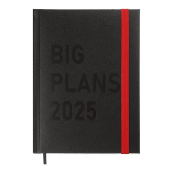 Еженедельник Buromax датированный 2026 PLANS, А5 черный (BM.21122-01)