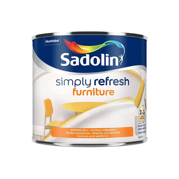 Краска для мебели 2 в 1 матовая Sadolin Simply Refresh Furniture Бесцветный BC 0.465л