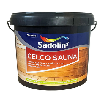 Лак для сауны на водной основе полуматовый Sadolin Celco Sauna 2.5л