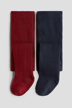 Колготи дитячі бордові і темно-сині H&M 74-80см (400012404)