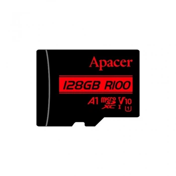 Карта пам'яті Apacer 128GB microSD class 10 UHS-I V10 A1 (AP128GMCSX10UB-RA) (18625)
