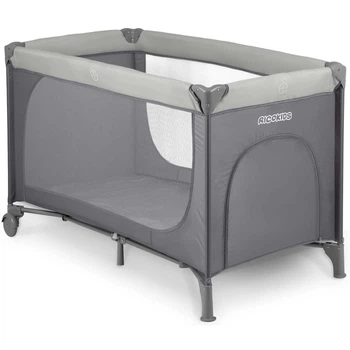 Дитяче ліжечко-манеж Ricokids RK-240 з транспортною сумкою світло-сіре (724000)