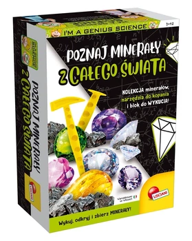 Науковий набір Lisciani I'm a Genius Дізнайся про мінерали з усього світу (8008324101504)