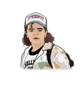 Наклейка "Дастін stranger things," 7*7 см. Стікер вологостійкий на авто, мото, ноутбук