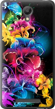 Чехол на Xiaomi Redmi Note 2 Абстрактные цветы "511t-96-70447"