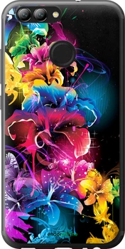 Чехол на Huawei Nova 2 Абстрактные цветы "511t-1021-70447"