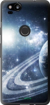 Чехол на Google Pixel 2 Кольца Сатурна "173t-1075-70447"