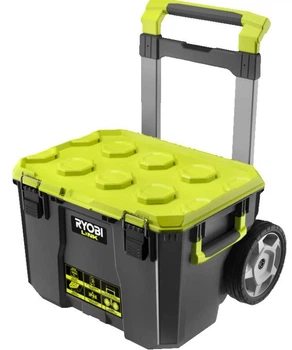 Передвижной контейнер для инструмента Ryobi Link RSL201, модульная система, пластик, 57×49.5×39 см, черно-зеленый