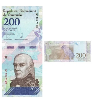 Банкнота 200 боліварів Венесуела 2018 рік UNC