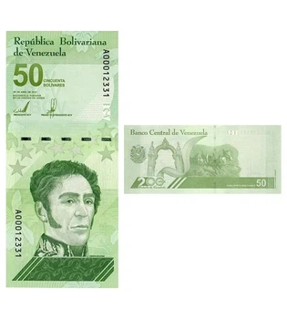 Банкнота 50 боліварів Венесуела 2021 (2022) рік UNC