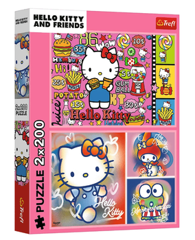 Пазл Hello Kitty и друзья - 2х200 элементов Trefl 13336