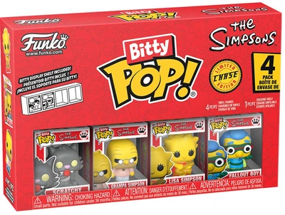 Набор фигурок Щекотка - Funko Bitty Pop! THE SIMPSONS - ITCHY (4 фигурки в ас.)