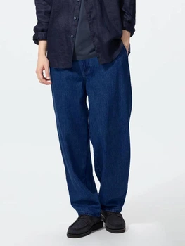Джинсы Багги широкие мужские Uniqlo 432677244 M Синие (1159852145)