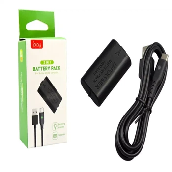 Аккумуляторная батарея Li-ion для геймпадов Xbox Series S X 1400mAh с кабелем Type-C для подзарядки