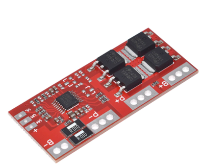 Контроллер BMS 4S плата защиты заряда/разряда Li-Ion 18650 30A 14.4-16.8V с модулем балансировки (0246)