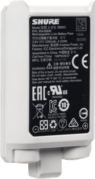 Akumulator Shure Li-Ion SB903 dla systemu SLX-D (42406563031)