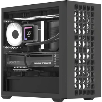Корпус AeroCool D302A-G-BK-v1 Black (ACCS-DS04043.11) [146685]