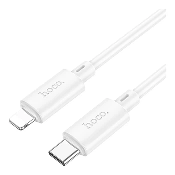 Кабель USB Hoco X88 Gratified PD27W Type-C to Lightning 2m Білий