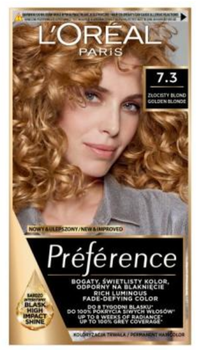 Фарба для волосся L'Oreal Paris Recital Preference 7.3 Golden Blonde 243 г (3600524172640)
