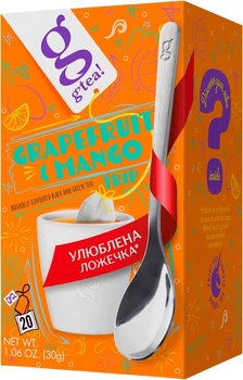 Чай зеленый и черный G Tea Grapefruit & Mango Trip в конвертах 20 пакетиков по 1.5 г (5060846024443)