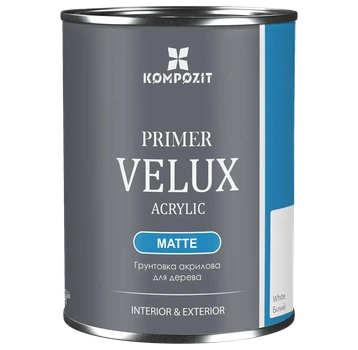 Грунтовка акриловая VELUX белая 750 мл
