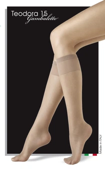 Гольфы женские Mademoiselle арт.Teodora 15 (2 пары) телесный раз-р.one size