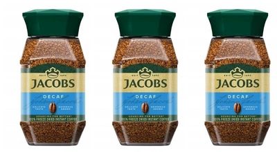 Набір 3 шт. Розчинна кава без кофеїну Jacobs Kronung Decaff 100г
