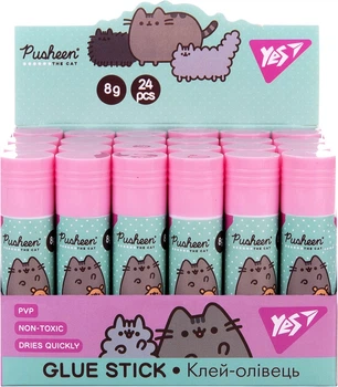 Упаковка клей-олівців Yes PVP Pusheen 8 г х 24 шт (320305)