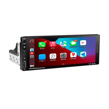 Японская Android 1-din магнитола в авто с сенсорным экраном. GPS, WI-Fi, Bluetooth