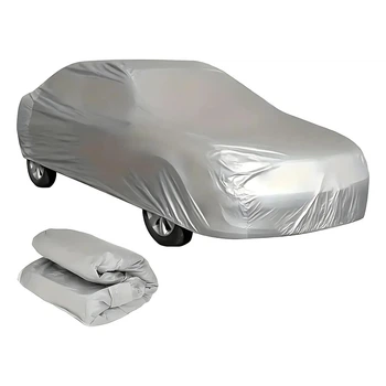 Авточохол для легкового автомобіля YM (3XL) 430х175х150 см — захисний тент на авто, водонепроникний, всесезонний, сріблястий ( 21507933)