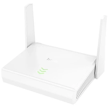 Портативний модем WiFi роутер Hoco HI36 маршрутизатор 2.4 ГГц, 300 Мбіт/с, 2 антени, WIFI4 інтернет для домашнього та офісного використання Smart TV Білий