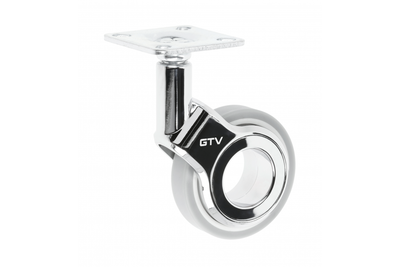 Ролик меблевий GTV KM-GIRA-60MM-BH-19 D-60 мм поворотний Сірий + Хром (00063672)