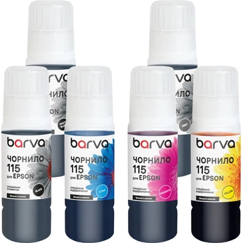 Комплект чернил Barva для Epson 115 Special Pigmented/Water Soluble OneKey (1K) 6x70 мл BK/PB/C/M/Y/GY (E115-070-MP)