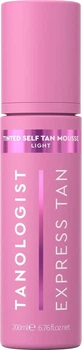 Пінка для автозасмаги Tanologist Tinted Express Tan Light 200 мл (5060489793874)