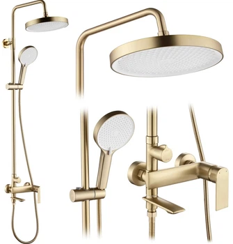 душова стійка Rea Veneta brush gold (REA-P3003) (00138994) – фото