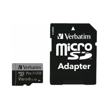 Карта памяти Verbatim 512GB microSDXC class 10 UHS-III PRO (47046)
