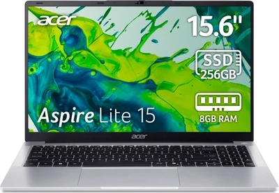 Ноутбук Acer Aspire Lite AL15-32P-C6XQ (NX.DHFEU.001) Silver / 15.6" IPS Full HD / Intel Celeron N4500 / RAM 8 ГБ / SSD 256 ГБ