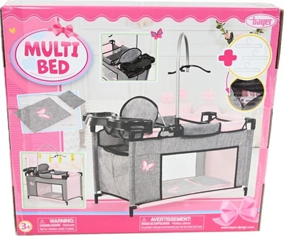 Łóżeczko Bayer Design dla lalki z akcesoriami 62633AA 26339 (4003336626339)