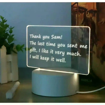 Светодиодная доска для заметок LED Note, 3D ночник для записей и рисования