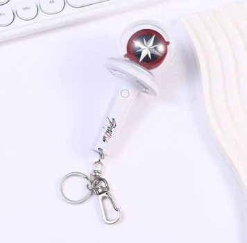 Брелок мини лайтстик Stray Kids Светящийся Начимбон СКЗ Light stick Стрей Кидс Keyring Kpop