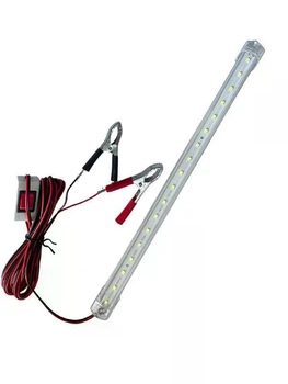 Лента светодиодная с крокодилами и выключателем 18LED 12V 5W 30 см