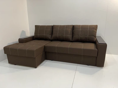 Кутовий диван Неаполь (240 х 150 см) Коричневий