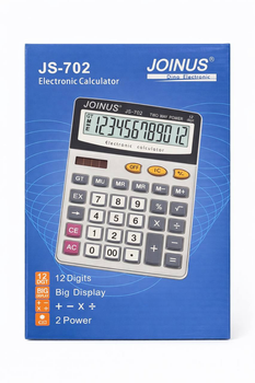 Калькулятор Joinus JS-702 с большим дисплеем и солнечной батареей