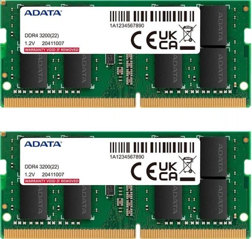 Pamięć RAM ADATA SO-DIMM DDR4-3200 16384MB PC4-25600 (Kit of 2x8192) Premier (AD4S32008G22-DTGN)