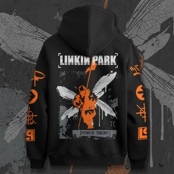 Худі чоловіче з принтом Linkin Park Hybrid Theory Orange Розмір 52 Anime1252