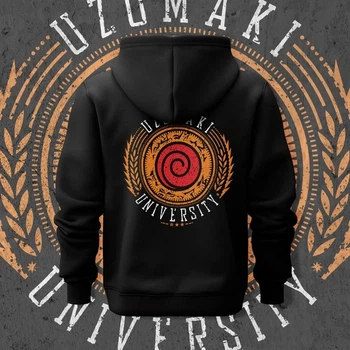 Худи для подростка мальчика с принтом Наруто Uzumaki Univer140ity Размер 160 Anime11174