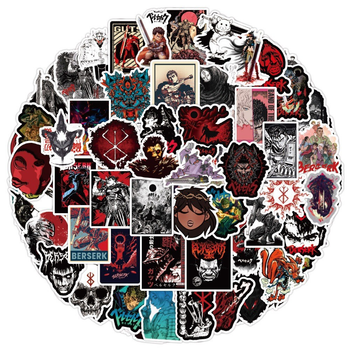 Стикерпак Берсерк Набор наклеек GeekLand Berserk 50 штук