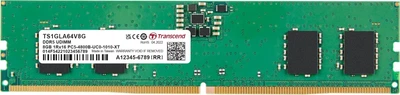 Оперативна пам'ять Transcend DDR5-4800 8192MB PC5-38400 (TS1GLA64V8G)