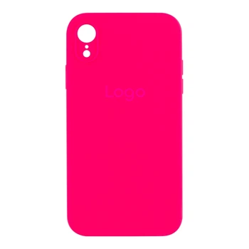 Чохол Silicone Case Full Size with Frame для iPhone Xr 38.Shiny Pink